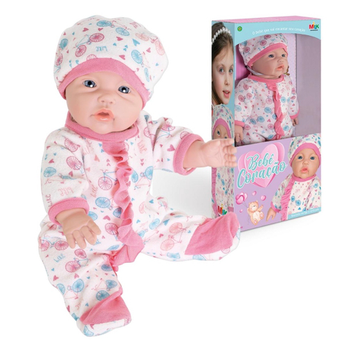 Boneca Bebe Linda Realista Bebe Reborn Fofinha Com Roupinha - Milk