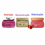 Hobety Cronograma Capilar 3 Masc Hidrata Nutri Reconstrução