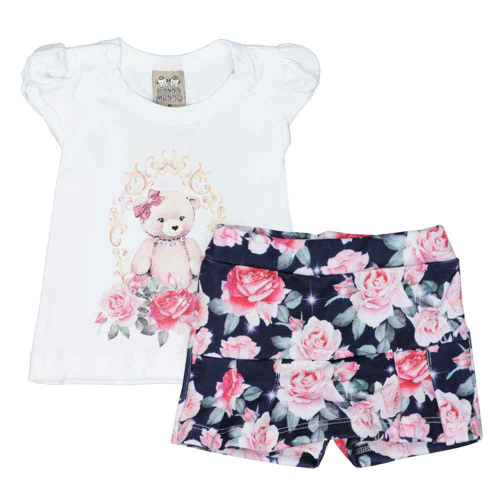 Boneca Bebê Reborn Anny Doll Menina Shorts e Blusa Cotiplas no Shoptime