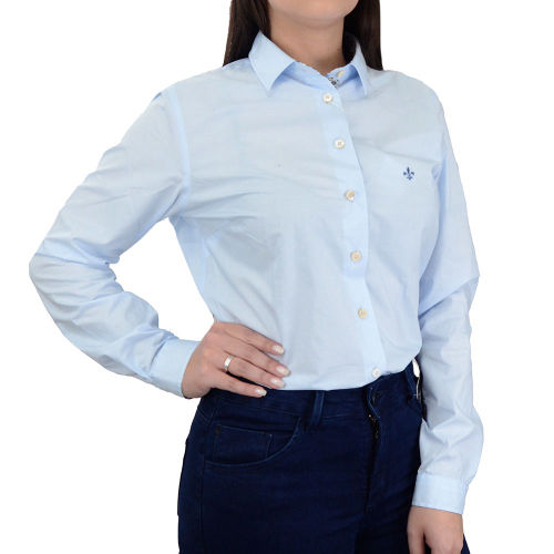 Camisa feminina dudalina branca fashion