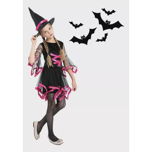 Fantasia Bruxa Feiticeira Infantil Halloween no Shoptime