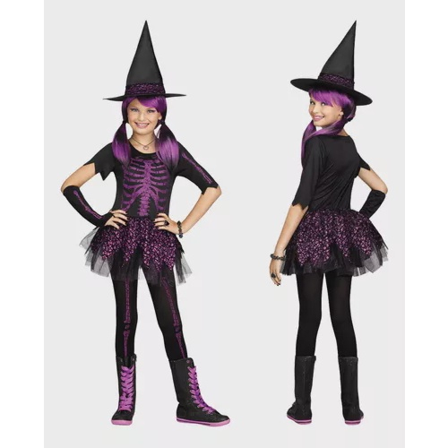 Fantasia infantil rainha vampira bruxinha halloween festas no Shoptime