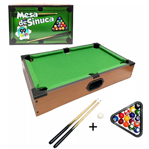 Jogo Sinuca De Mesa Em Madeira 51CM Bilhar Portátil - Brinquedos De Mesa  Sinuca Infantil 99Toys