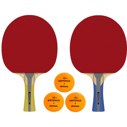 Kit Rede Ping Pong Rollnet com 2 Raquetes + 3 Bolas Pongori na