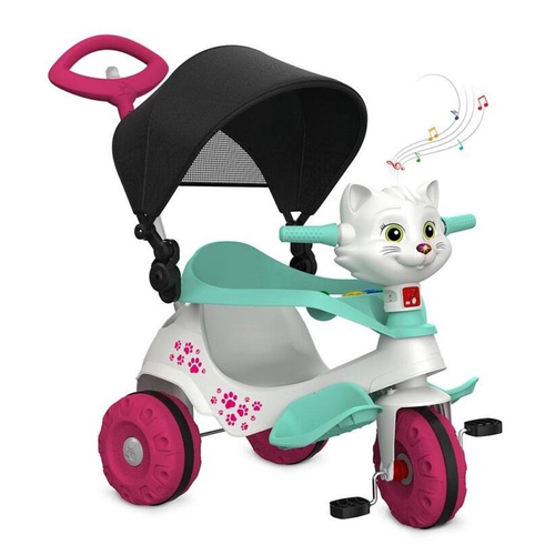 Triciclo Infantil Bandeirantes Velobaby Pedal Azul 206 no Shoptime