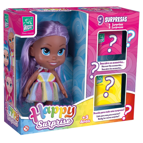 Boneca Happy Surprise Com Acessórios Surpresa - Super Toys em Promoção na  Americanas