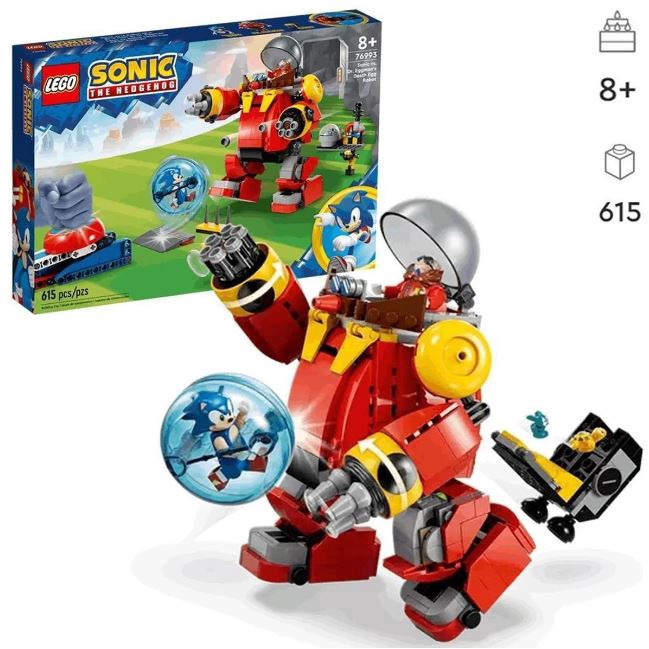 LEGO Sonic 76993 Contra o Robo Gigante de Dr Eggma - Sama Presentes