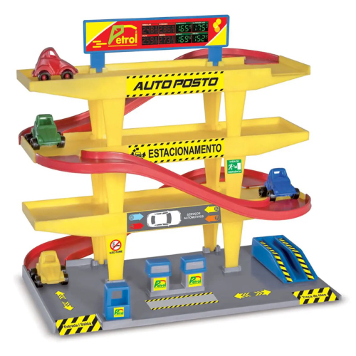 Pista de carrinhos infantil speedster helicóptero double park polibrinq  PK002 em Promoção na Americanas