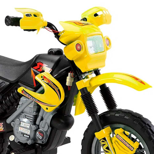 Moto Eletrica Infantil Belfix Big Trail Sport 6V Azul Rodinhas