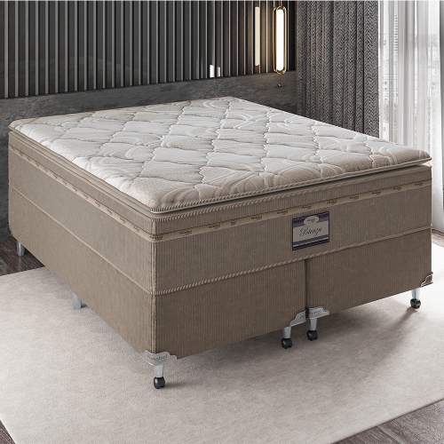 Cama Box QUEEN Size Anjos King Best com Molas 158 X 70 X 198