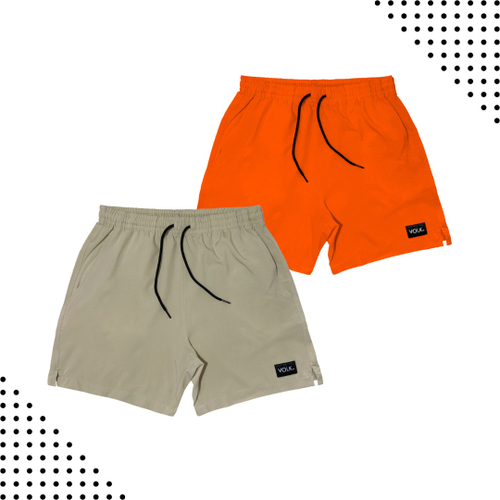 Bermudas Short Elastico Masculina Mauricinho Cores Kit c2 em