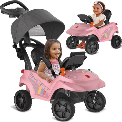 Velocípede Reclinável Rosa Bandeirante Passeio/Pedal - 352