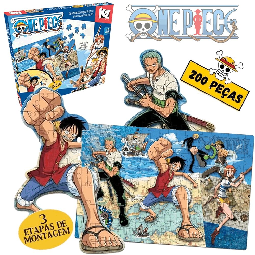 Quebra-Cabeça One Piece 200 Peças Elka - 1225