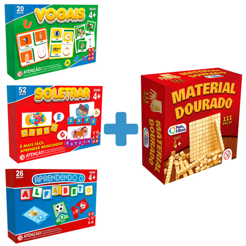 Kit de Atividades Educação Infantil Alfabetização Pintura Jogo da