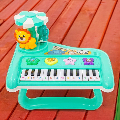 Piano musical infantil com pezinho som estilo profissional teclado musical  para crianças em Promoção na Americanas