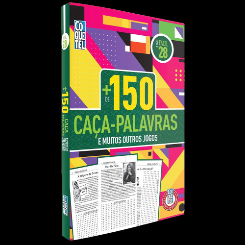 Livro Coquetel Caça-palavras nível fácil Ed 52 no Shoptime