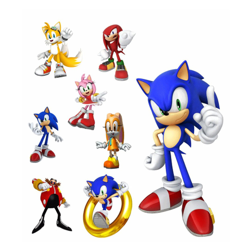 Decoração de Mesa Sonic Display - 06 Unidades