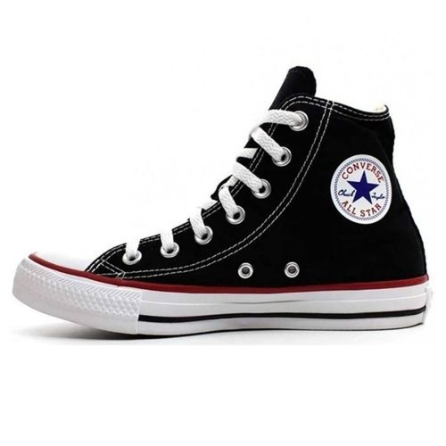 Converse All Star Preto Tachas Prata Vintage sapatos unissex adulto Preto  De Lona