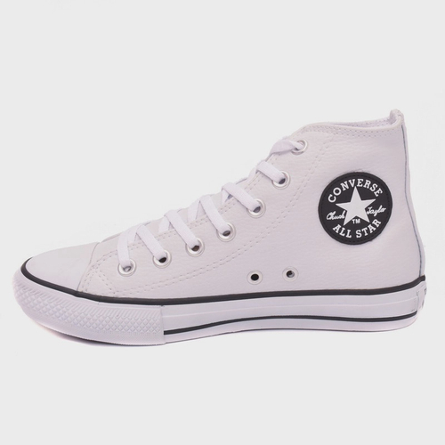 Tenis All Star Cano Alto Preto- Couro Legitimo