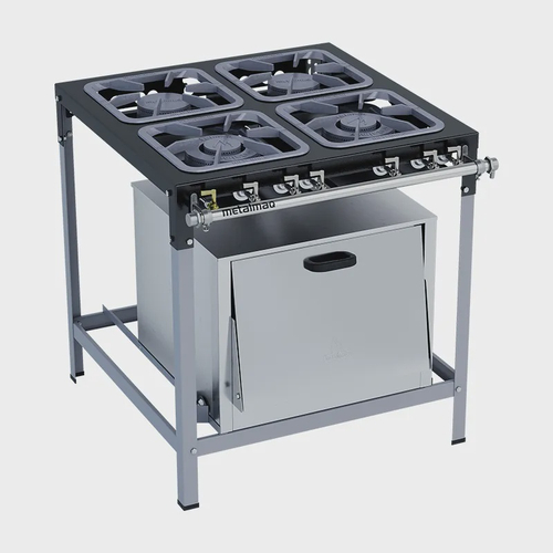 Fogão 4 Bocas Metalmaq Stori Max Cinza - Bivolt - M18