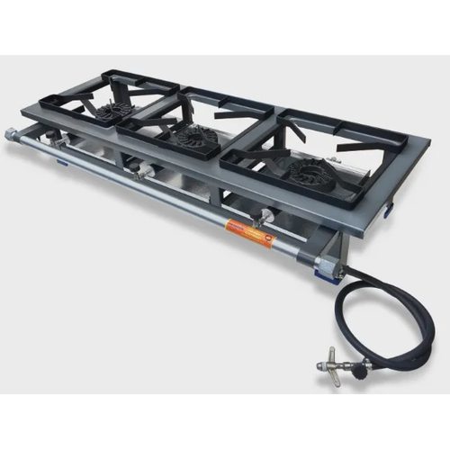 Fogão 3 Bocas Metalnox Alta Pressão Inox – Mc3