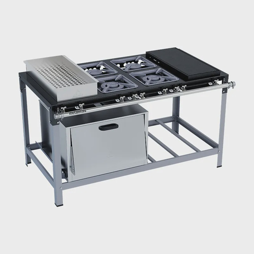 Fogão 4 Bocas Metalmaq Stori Premium 30×30 Cinza – Bivolt – M26
