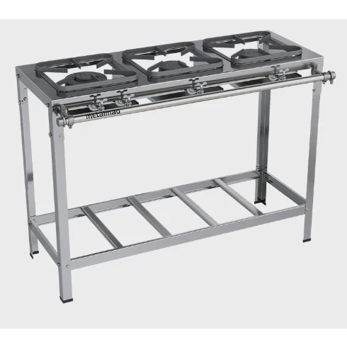 Fogão 3 Bocas Metalmaq Stori Top Cinza – Bivolt – M7