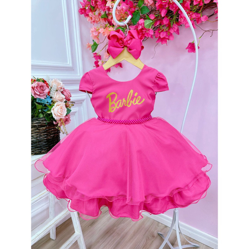 Vestido De Festa Fantasia Infantil Barbie em Promoção na Americanas