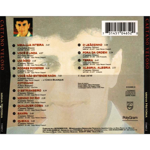 Minha Historia - Album by Caetano Veloso