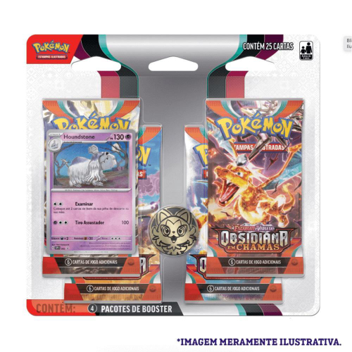 Kit de Cartas Pokemon Blister Triplo Origem Perdida 3 Pacotes + 1