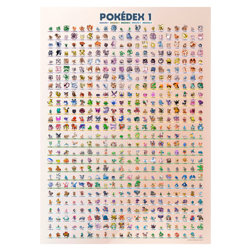 Desenhei todos os Pokémon da primeira Geração! Complete Pokédex