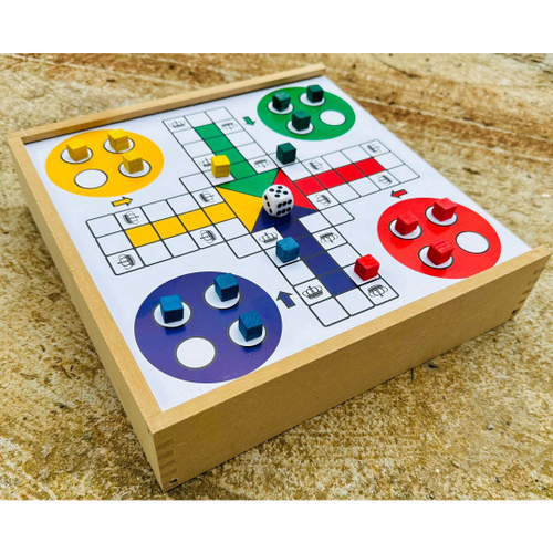 Jogo De Mesa 4x1 Dama Ludo Dominó Jogo Da Velha Kit 4 Jogos