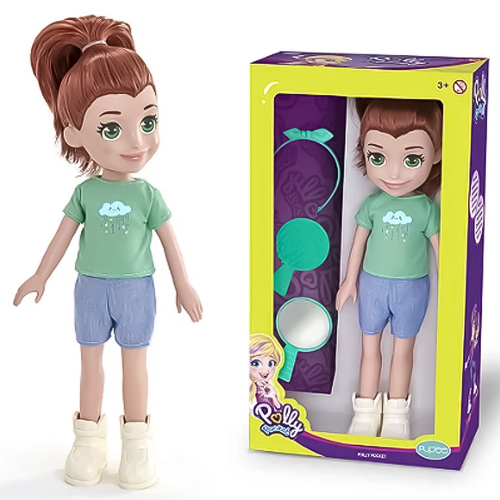 Boneca Polly Pocket Com Capuz De Bichinho E Clipe - Mattel