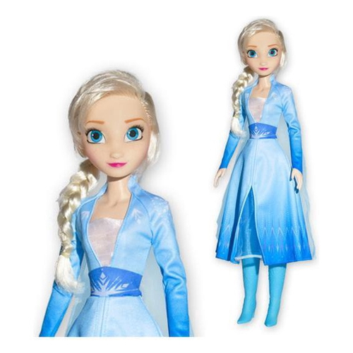 Boneca Frozen Kit Anna Elsa + Olaf Passeio Vinil Disney