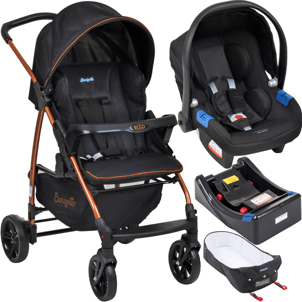 Carrinho de bebe com store ninho pramette burigotto ecco