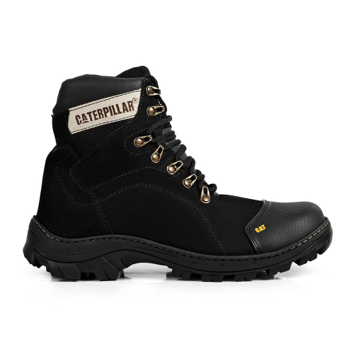 Bota Caterpillar Masculina Coturno Adventure Couro Cano Médio em