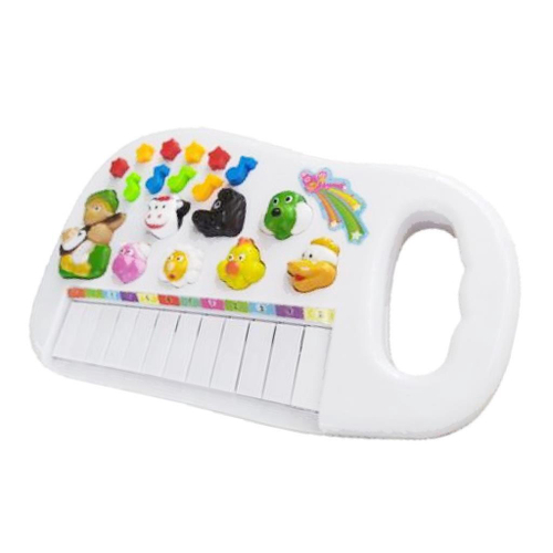 Piano Infantil Teclado Musical Com Luz & Som De Animais no Shoptime