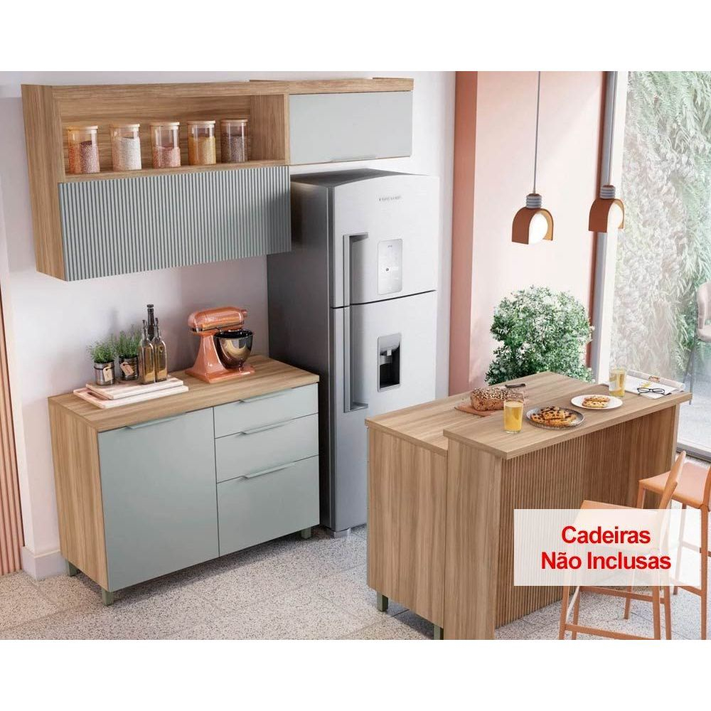 Jogo de Cozinha Completo 2,80 Marquesa Nature Verde - Nesher