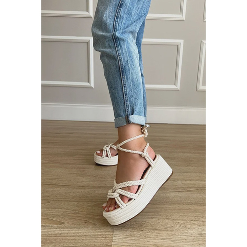Sandalia flatform promoção cheap
