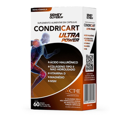 Colágeno tipo ii + vitamina D3 + magnésio + ácido hialurônico + msm condricart ultra power 60 cápsulas sidney oliveira Menor preço em Colágeno tipo ii + vitamina D3 + magnésio + ácido hialurônico + msm condricart ultra power 60 cápsulas sidney oliveira