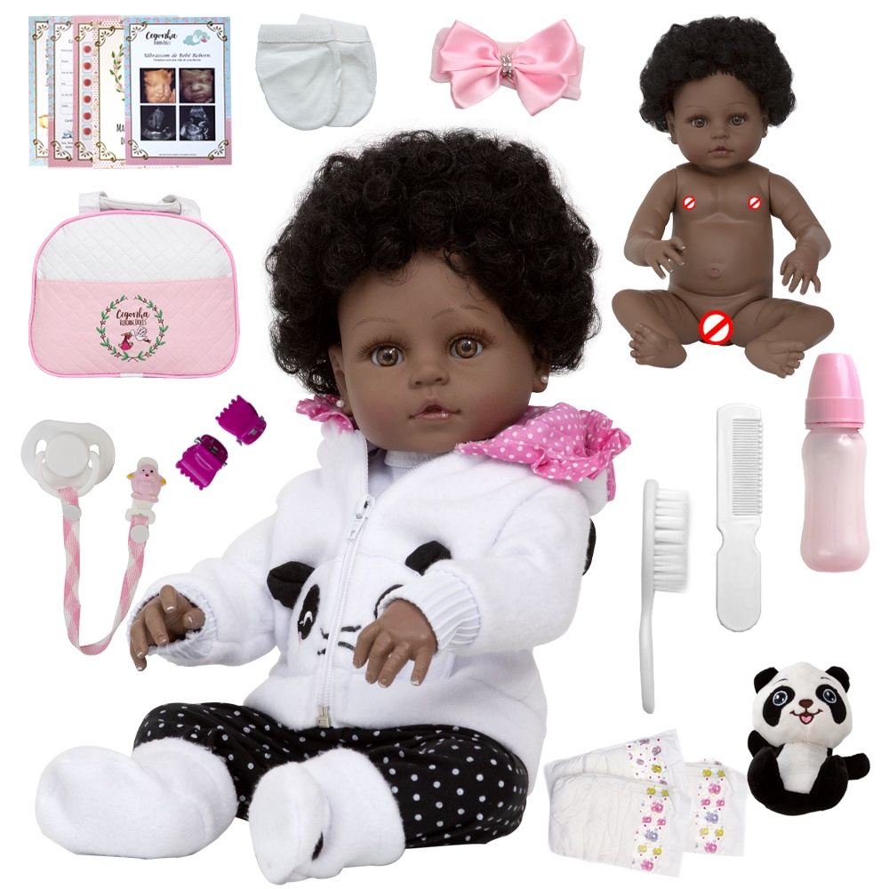 Bebe Reborn 100% Silicone Recem Nascida Fofinha Completa - Cegonha