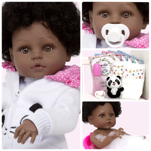 Boneca Bebê Reborn Realista Negra 20 Itens Bolsa Maternidade na Americanas  Empresas