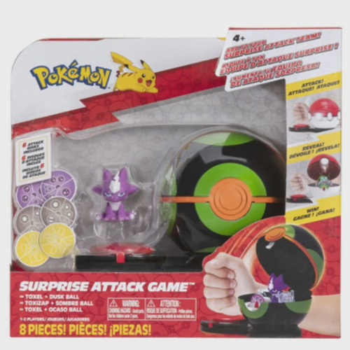 Brinquedo Pokemon - Surprise Attack Game Pikachu e Bulbasauro em