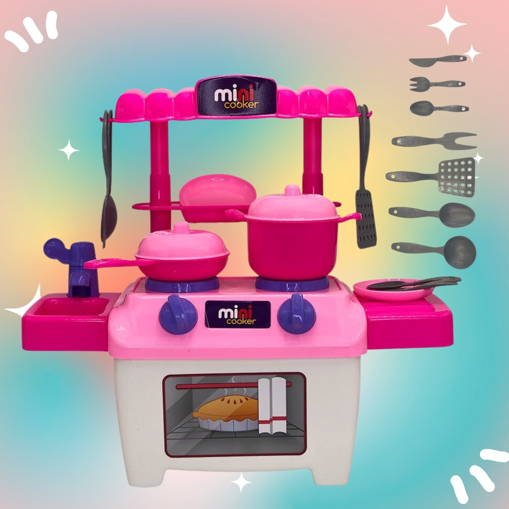 Jogo de Pratos com Talher Brinquedo Cozinha Infantil Acessorios de Comidinha  Menina em Promoção na Americanas