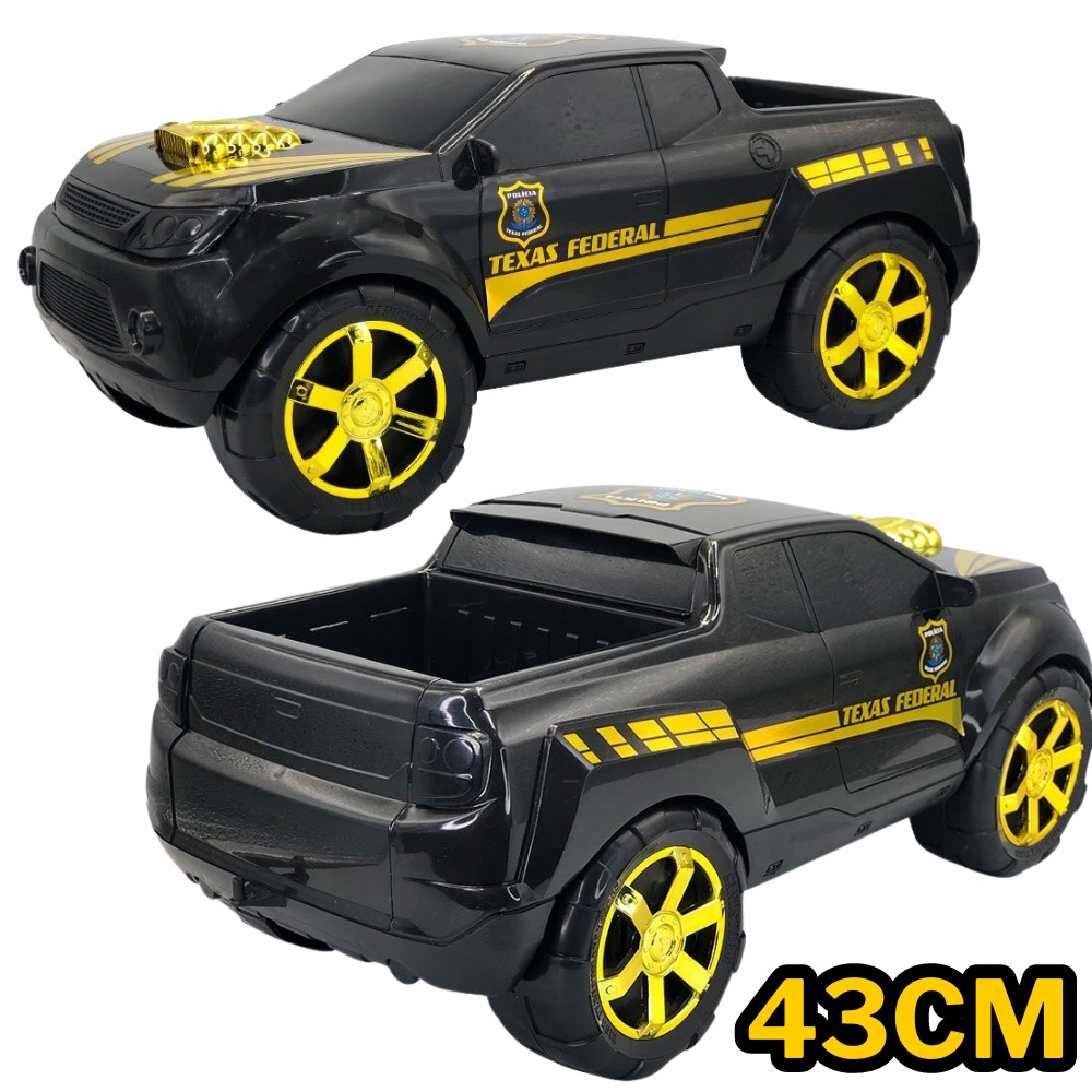 Caminhão de brinquedo Truck Polícia Preto Bs Toys