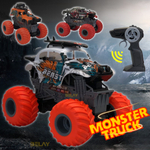 Carro de controle remoto Monster jam Megalodon anfíbio