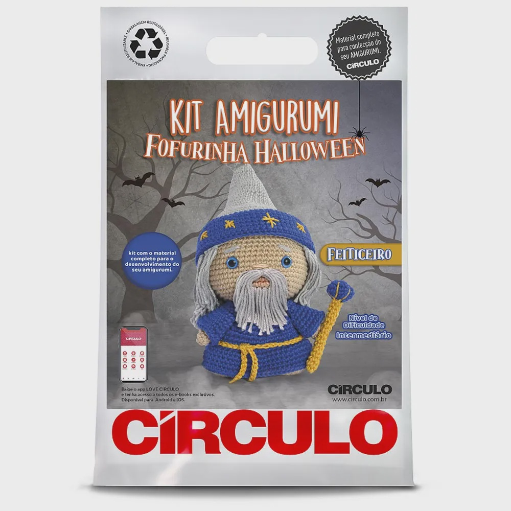 Círculo - Kit Amigurumi - Fofurinha Halloween