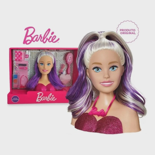 Boneca Barbie Busto Pentear Maquiar Maquiagem Mattel