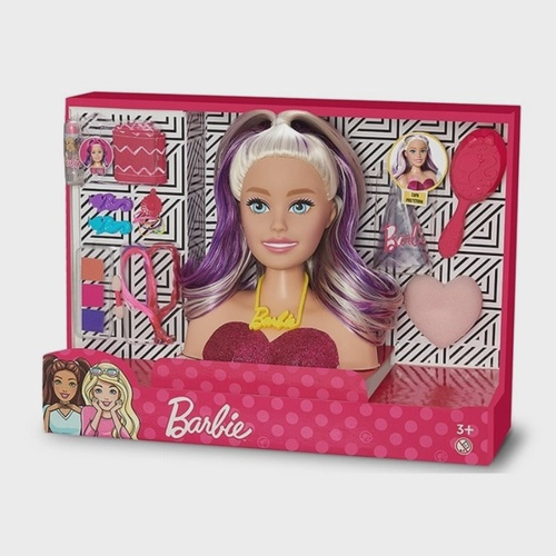 Barbie Deluxe Styling Head / Cabeça, Unhas E Maquiagem em Promoção na  Americanas