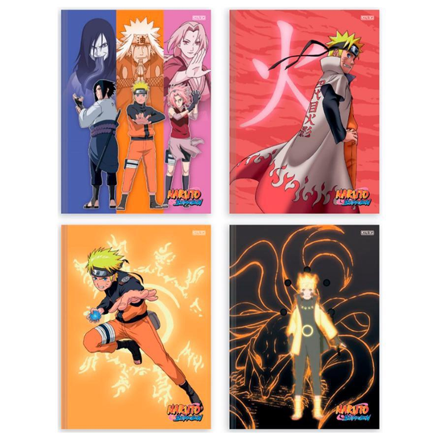 Cad Uni 1x1 80fls Sd Naruto c/ B/a C/4 em Promoção na Americanas